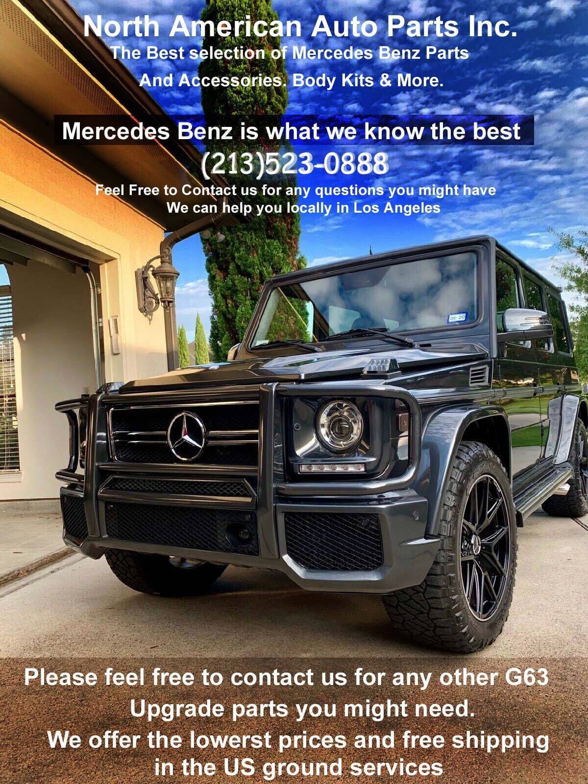 G63 Body Kit Bumper Grille Lip Brabus LED Headlights Signals G500 1990-2006