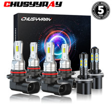 For Tahoe 2001-2006 6x Combo LED Headlight High Low Beam Fog Light Bulbs