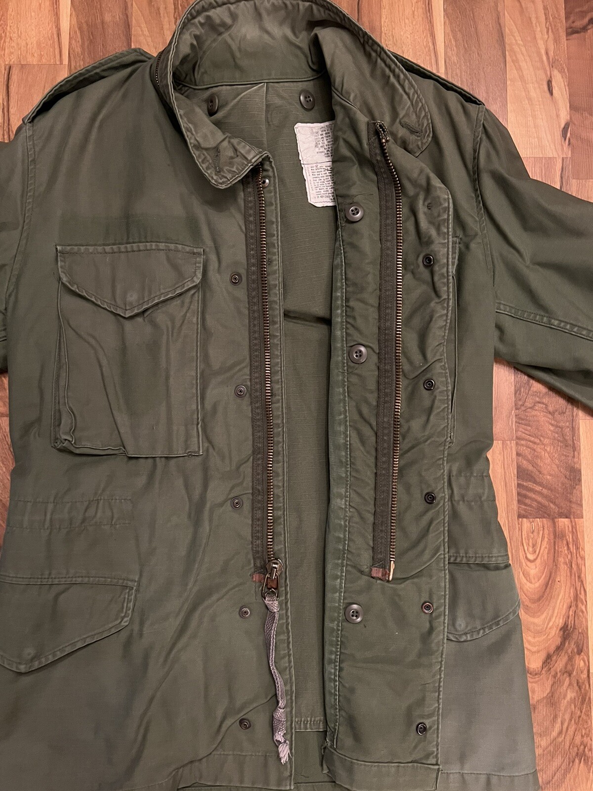 Vintage 70’s US Army M107 OG Coat Field Jacket Size … Gem