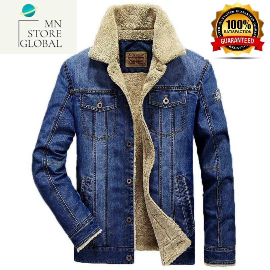 Casaca De Hombre Chamarra Para Hombres Chaqueta Mezclilla Otoño Invierno eBay