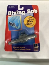 Diving Sub Toy Powered by Baking Powder Bath Tub Pool Submarine Gray Damert