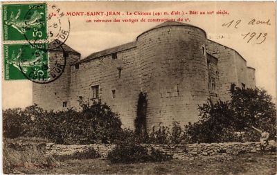 Old postcard AK Mont-St-JEAN - Le Chateau (491 m high) - Built in the 12th century (586190)