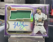 2020 Topps Triple Threads Seth Brown RC Auto RPA /75