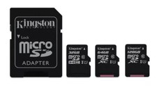 Kingston Micro SD Card 32GB 64GB 128GB C10 Memory Card SD Adapter