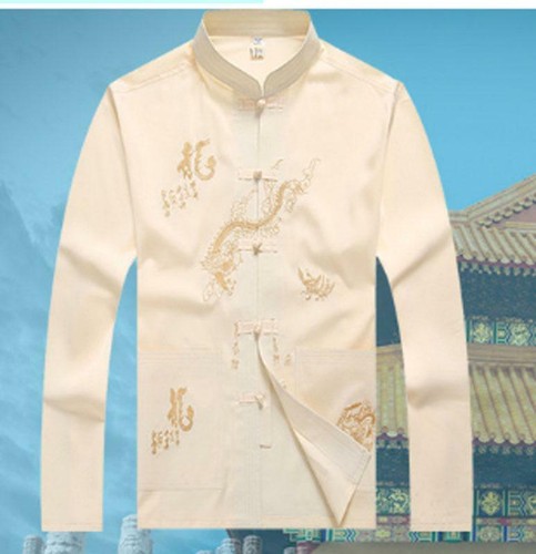 2* Long Sleeve Traditional Chinese Tang fu Top Men Kung Fu Tai Chi Clothes Pants - Picture 4 of 10