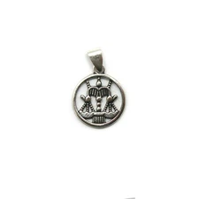 Genuine Sterling Silver Pendant Charm Solid Hallmarked 925 Zodiac Sign Libra