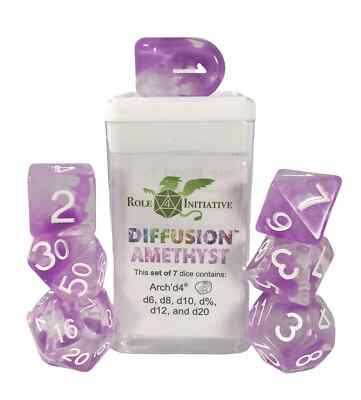 Diffusion Amethyst - Set of 7-Dice | eBay
