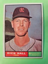 1961 Topps Baseball Dick Hall #197 Kansas City Athletics