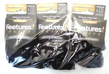 3 x Feetures Elite Light Cushion No Show Tab Black Large