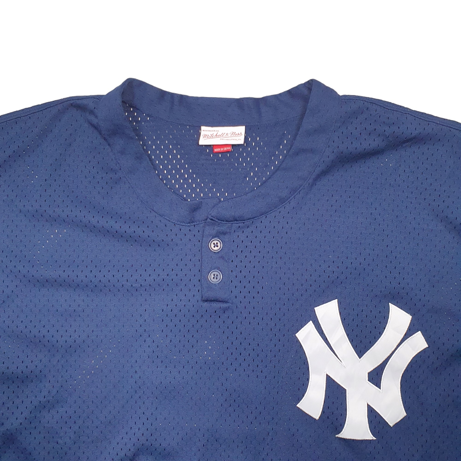 MITCHELL & NESS Navy T Shirt Tee MLB Baseball Jersey New York Yankees XXXXXL image 2