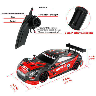 1:16 58km/h rc drift racing carro 4wd 2.4g alta velocidade gtr