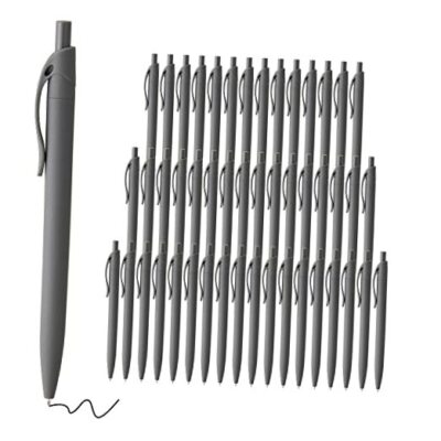 Pens Bulk, 50 Pack No Bleed Click Pens, Wholesale Retractable Ballpoint Black