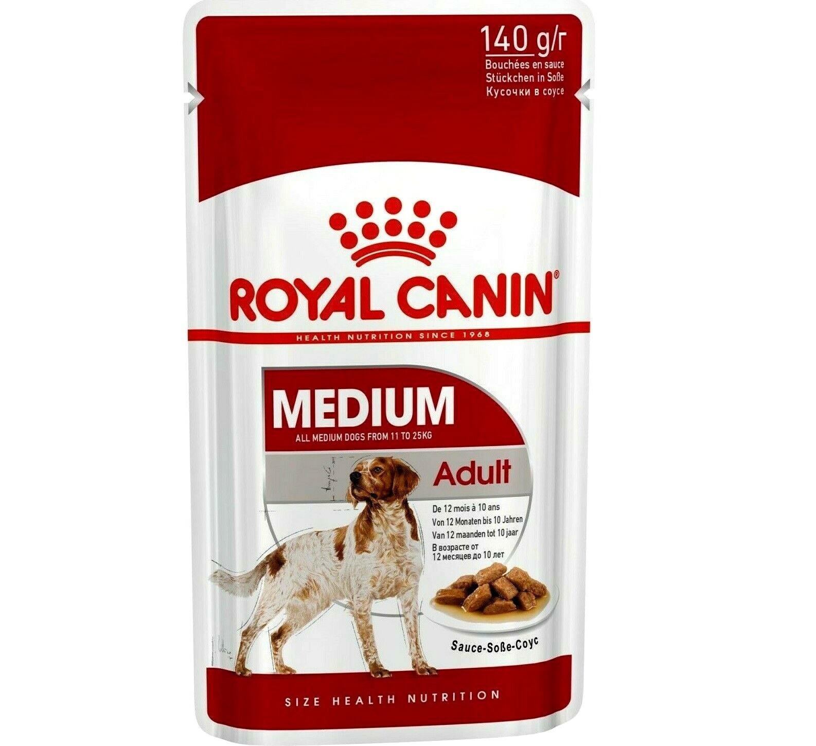 Royal Canin Size Royal Canin Medium Adult In Gravy - 10 X 140G - Image 7