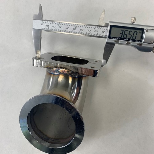 90 Degree T2-4 Bolt to 2.5" Vband Turbo Charger Flange Conversion Adapter - Bild 5 von 19