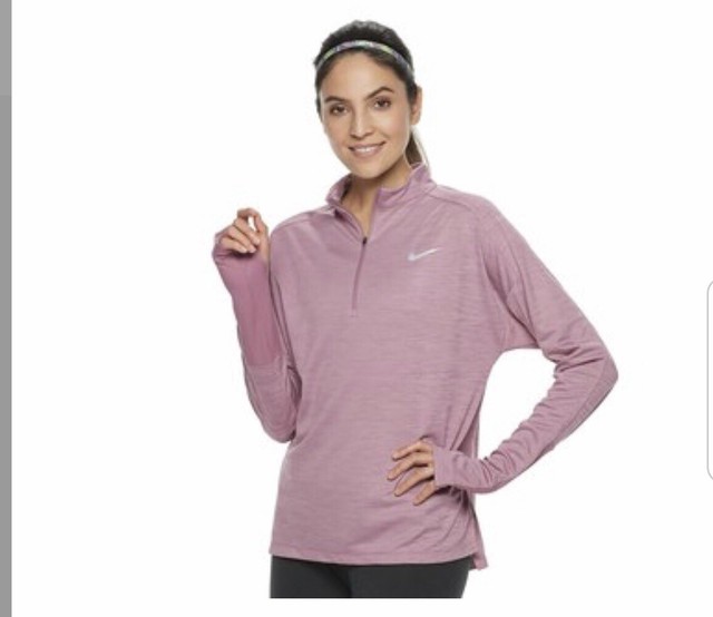 Women's Nike Pacer Long Sleeve 1/2-Zip Running Top Size Medium | eBay