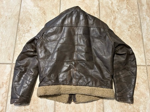 Vintage 60s Cooper B-3 Leather Jacket Size Men’s Small - Picture 12 of 17