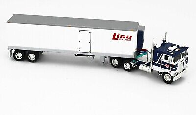 2021 DCP 1:64 *LISA MOTOR LINES* Peterbilt 352 COE w/Vintage 2021 DCP 1:64 *LISA MOTOR LINES* Peterbilt 352 COE w/Vintage