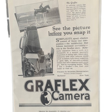 Vintage 1918 Graflex Camera Advertisement Ad Advertising