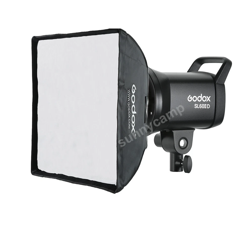 US Godox SL60IID 70w LED COB Video Luz Bowens con 60*60cm Softbox Grid KIT Foto 2 de 4