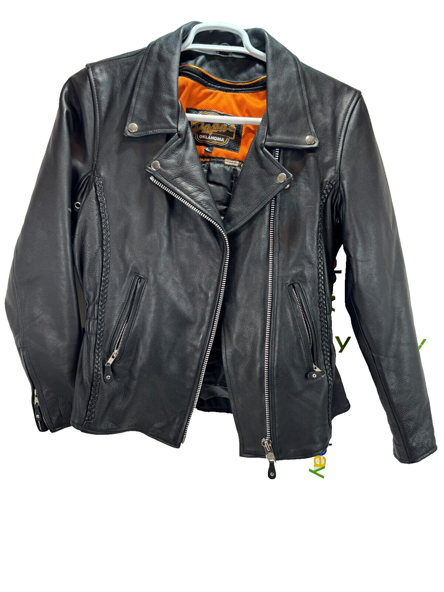 Women's Large Leather Jacket Papa's Leather Oklahoma | eBay Women's Large Leather Jacket Papa's Leather Oklahoma | eBay