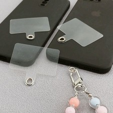 50pcs pendant transparent patch PVC TPU phone case universal back sticker clip