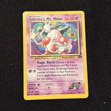 Pokémon TCG Sabrina's Mr. Mime 59/132 Gym Challenge Uncommon Regular Unlimited
