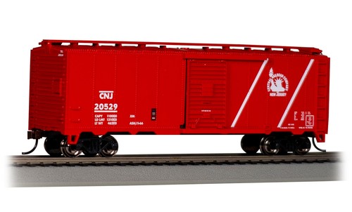 Bachmann 16026 HO CNJ Pullman-Standard PS-1 40' Steel Boxcar #20529 | Condition: New