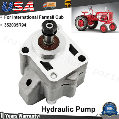 #ad NEW 352035R94 Hydraulic Pump For International Farmall Cub One Year Warranty $309.00