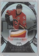 2015-16 Trilogy Season Stats Black Rainbow Foil 17/45 Jiri Hudler #15 Patch f0l