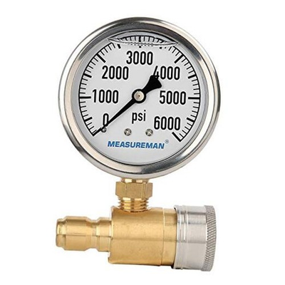 #ad #ad 2 1 2quot; Pressure Washer Gauge Pressure Gauge Kit 3 8 Inch 0 6000 PSI Brass $27.75