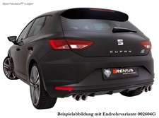 Remus Duplex Rennsportanlage ab Kat Seat Leon 5F Cupra je 142x72mm flachoval