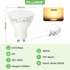 10x LED GU10 Light Bulbs 5W 7W Warm Cool Day White Spotlight Eneygy Saving 120°