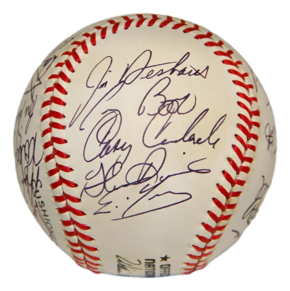 1990 Houston Astros Team Signed Baseball 23 Sigs Biggio Caminiti Scott Nice! 152 - Image 3 of 4