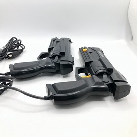Sega Saturn Gun Controller Virtua Cop HSS-0152 HSS-0122 set Box CRT TV Tested