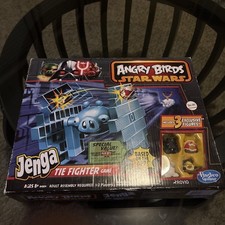 NEW Angry Birds Star Wars Jenga TIE Fighter Game Han Solo R2-D2 Luke