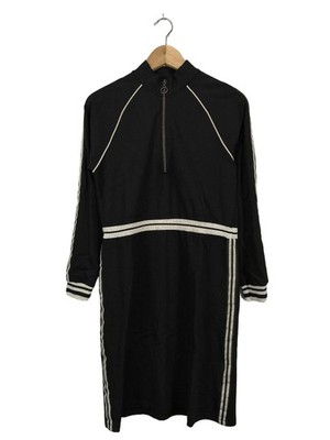 SUMMUM WOMAN Langarmkleid Damen Kleid Gr. DE 36 schwarz Casual-Look