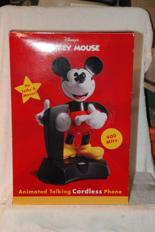 Disney's "Mickey Mouse" Animated Talking Cordless Phone (Telemania)