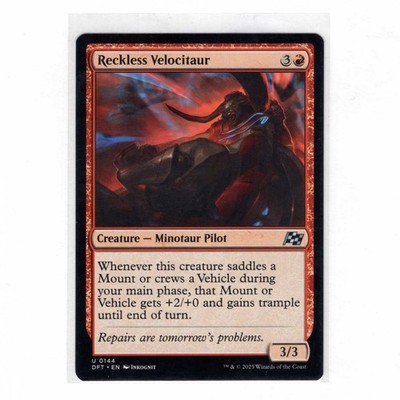Reckless Velocitaur Magic The Gathering Aetherdrift 0144