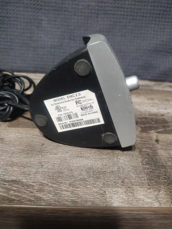 Gateway Computer Speakers Diamond Audio Technology Model EMC 2.0 USB Unitested - Image 3 of 3