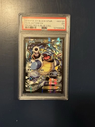 Pokémon Blastoise EX Full Art XY Black Star Promo XY122 Holo PSA 5 2016