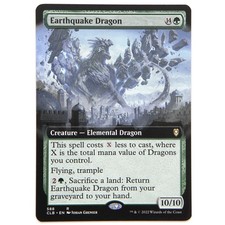 Earthquake Dragon SHOWCASE / Magic MTG / Battle for Baldur's Gate - Rare - NM