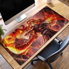Rengoku Flame Hashira Mouse Pad Demon Slayer Desk Mat Anime Gaming Decor