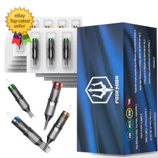 Poseidon Tattoo Cartridge Needles 50Pcs Assorted Mixed Size round Liner Shader M