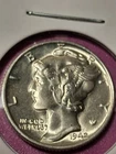 1942-P MERCURY DIME. MS/ BU/ FSB. GREAT COIN.