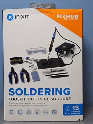 IFIXIT Fixhub Soldering Toolkit w/ 15 Soldering Essentials - New & Sealed