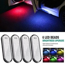 4x Car Door Sill LED Waterproof Auto-Sensing Welcome Courtesy Light Sensor light