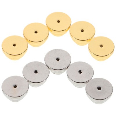 10Pcs Durable Metal Earring Lifter Backs for Ear Studs Elegant 3-Layer Support