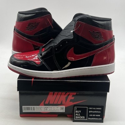 Size 13 - Jordan 1 Retro OG High Patent Bred for sale online | eBay