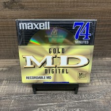 Maxell Minidisc recordable 74 min MD-74 Gold BRAND NEW SEALED