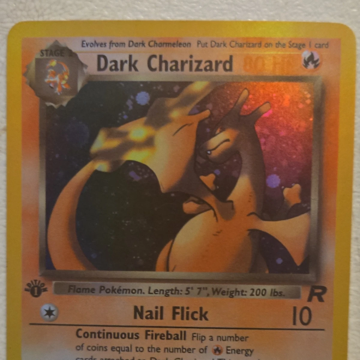 Darkness Charizard Pokémon TCG Holo Rare Individual Collectible